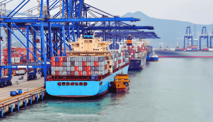 Marine vessel at Nigerian port